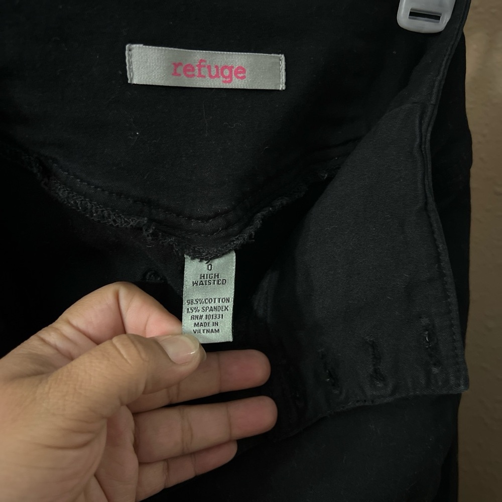 Refuge Classic Black High-Waisted Trousers